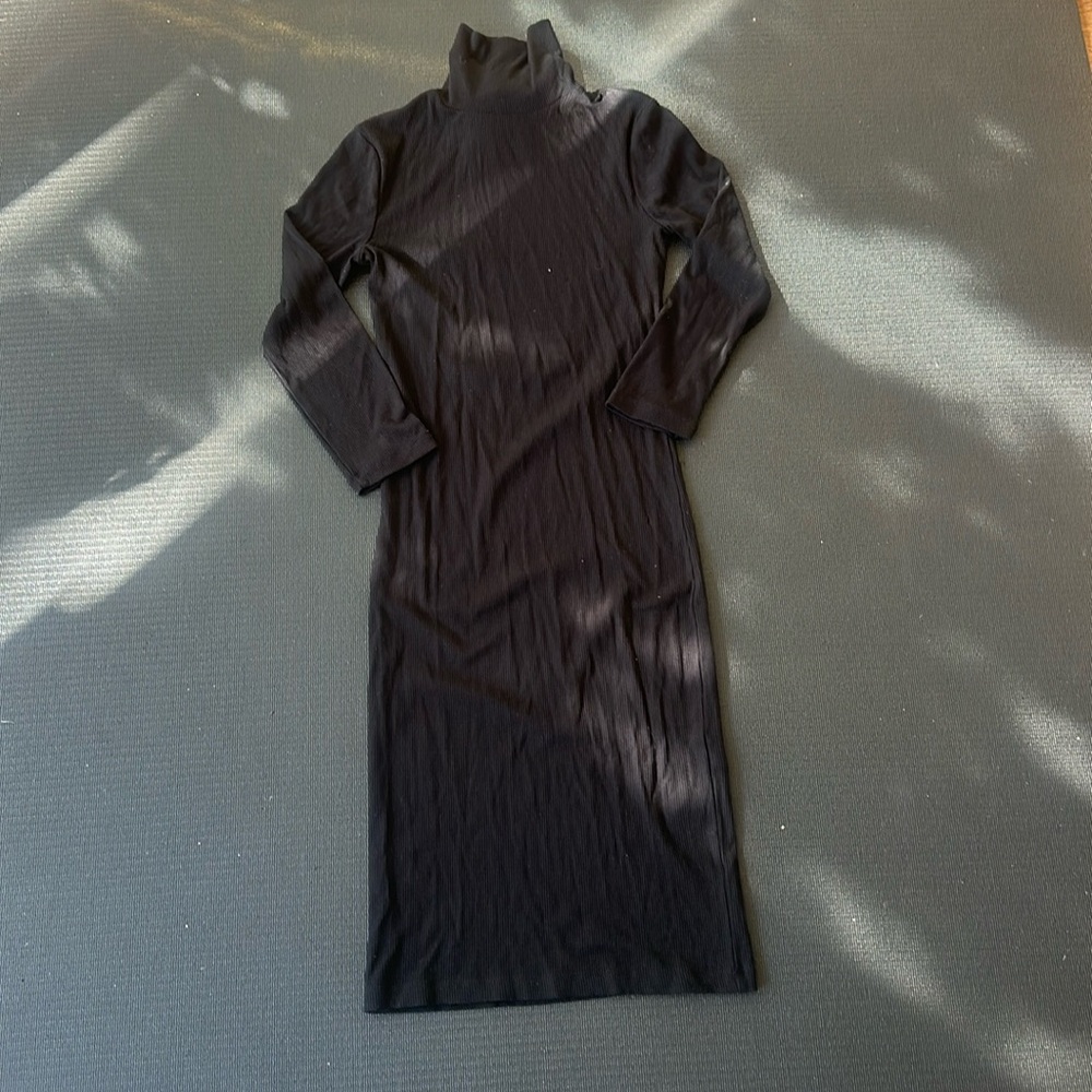 Stretchy turtleneck dress